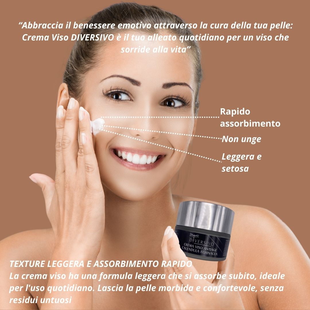 Crema Viso Antirughe Bio con Calendula Echinacea