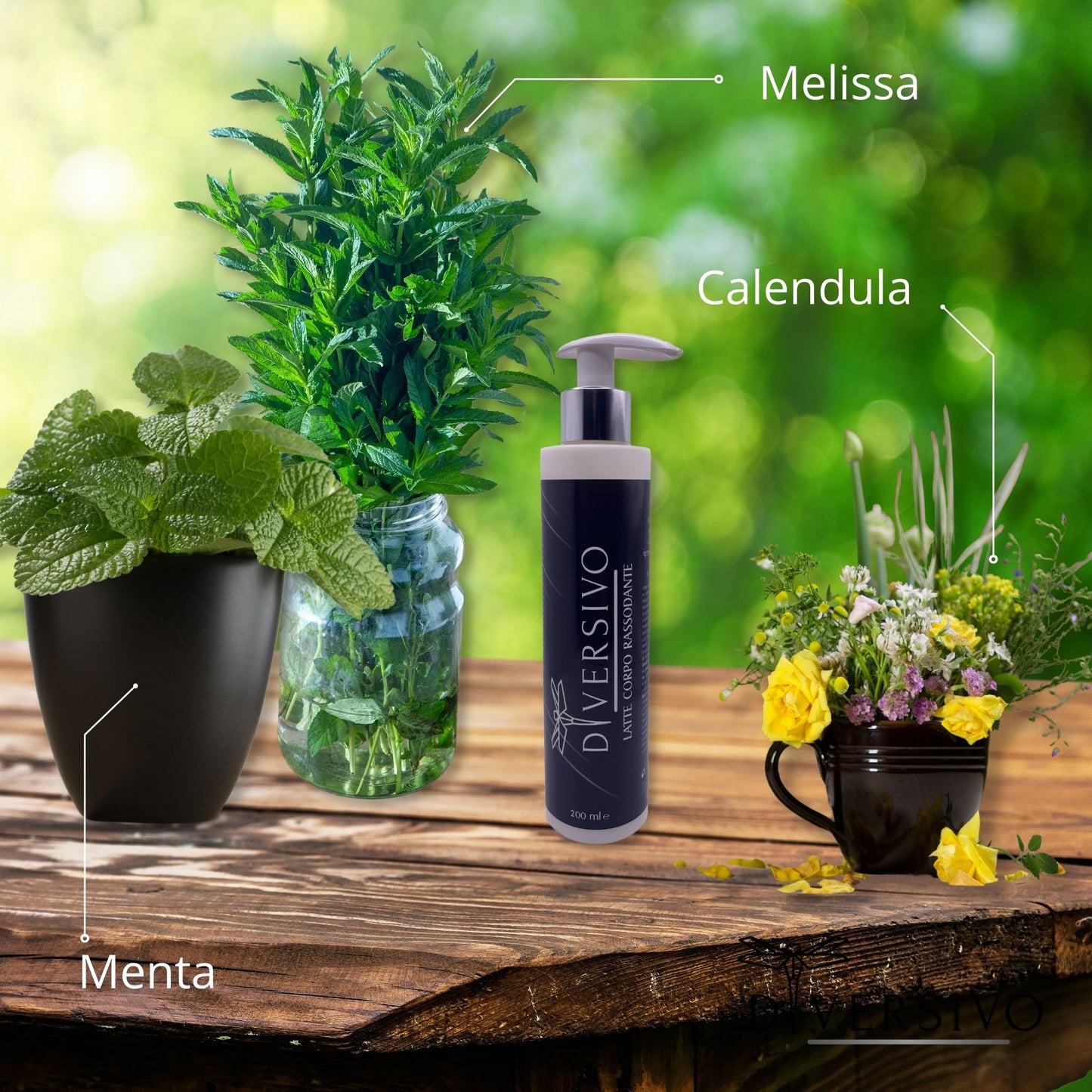 Crema Corpo Bio Rassodante con Calendula, Melissa e Menta