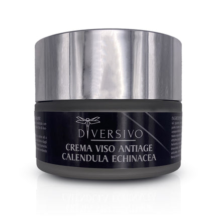 DIVERSIVO - Crema Viso Antirughe Bio con Calendula Echinacea